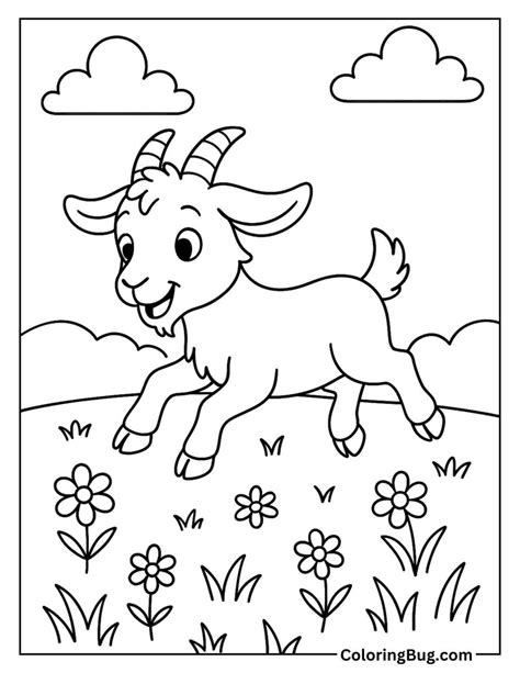 goat coloring page
