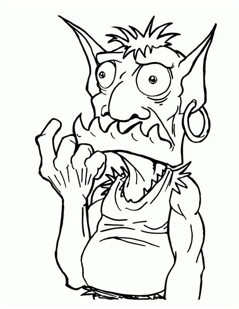 goblin coloring pages