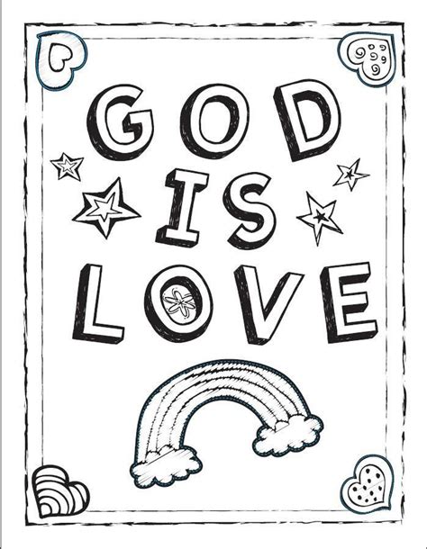 god's love coloring pages