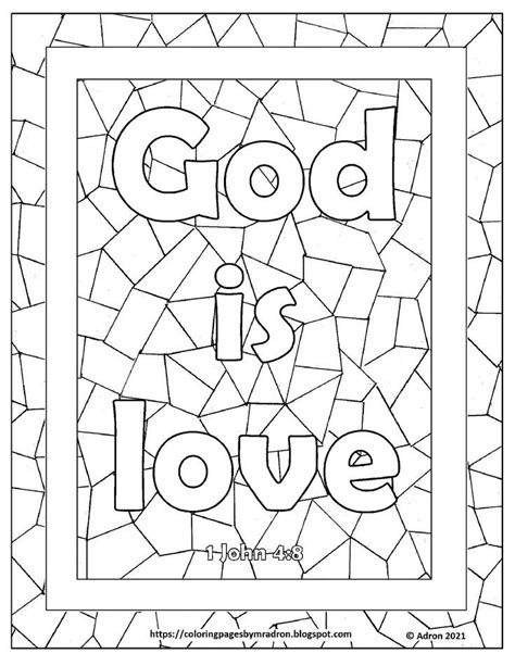 god's love coloring pages