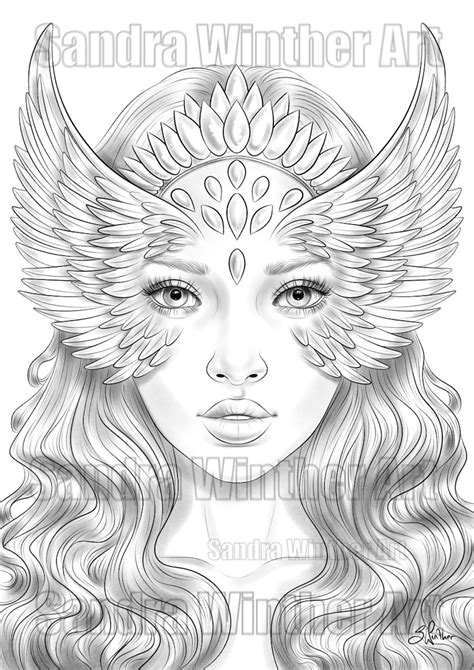 goddess coloring pages for adults