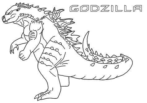 godzilla coloring pages printable