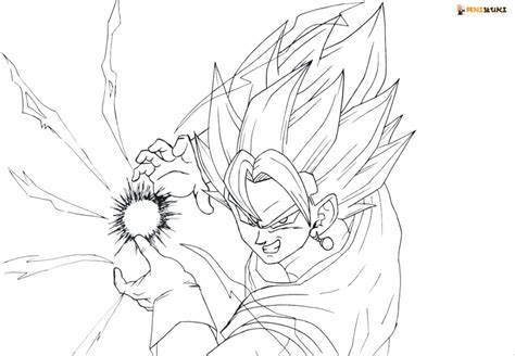 goku kamehameha coloring pages