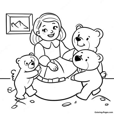 goldilocks and the three bears coloring pages pdf