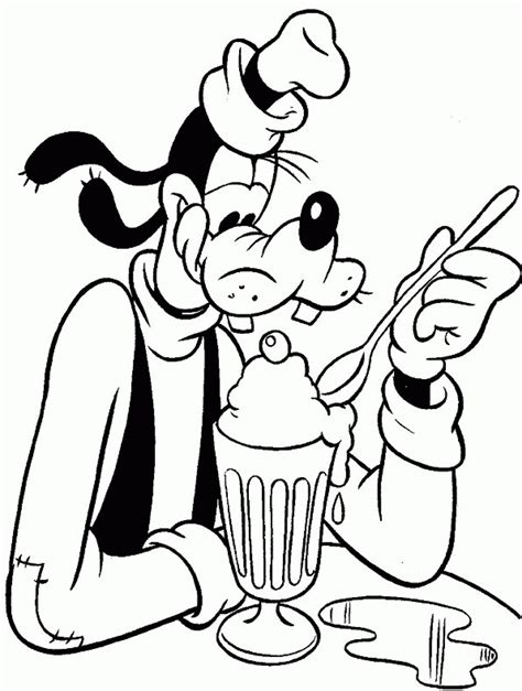 goofy coloring pages