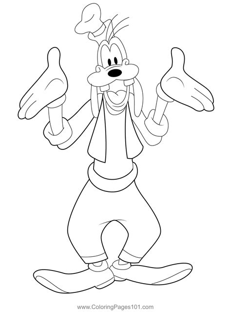 goofy coloring pages printable