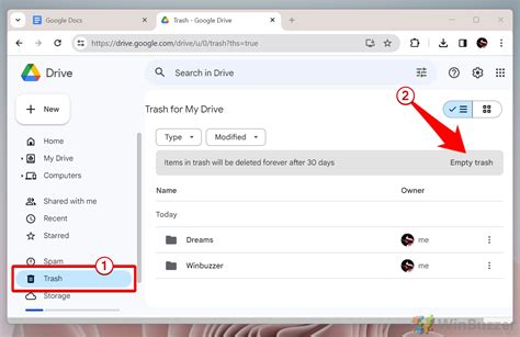 Google Drive Trash