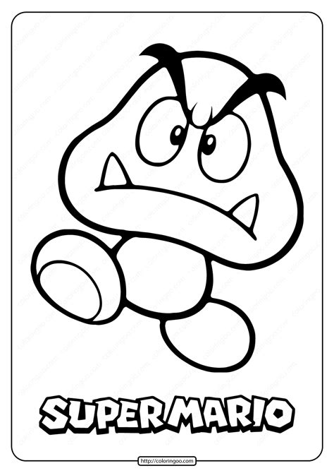 goomba coloring pages