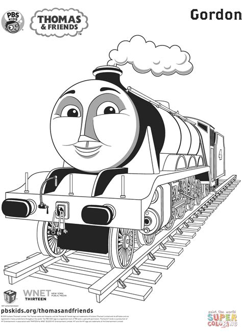 gordon thomas and friends coloring pages