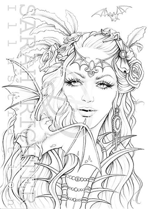Gothic Coloring Pages Printable