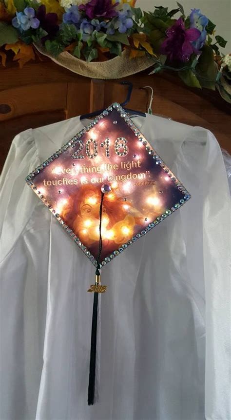 graduation cap with lights
