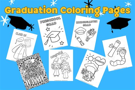 graduation coloring pages 2022