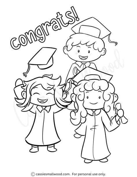 graduation coloring pages free printable