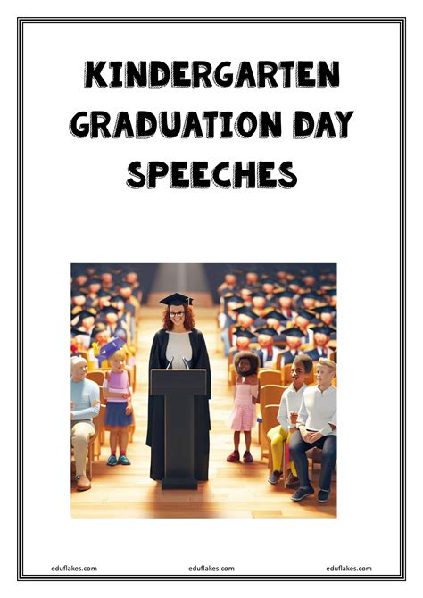 graduation day speech for kindergarten kids