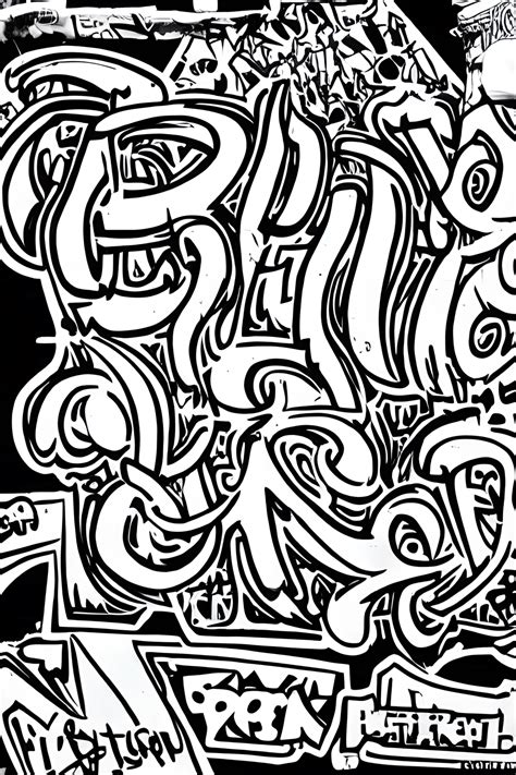graffiti coloring pages for adults