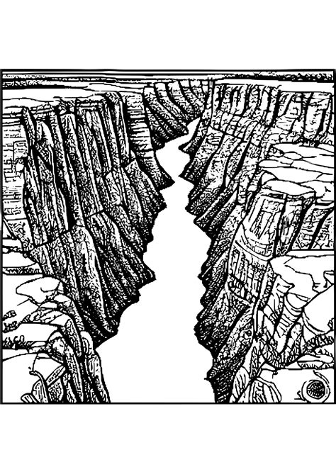 grand canyon coloring pages