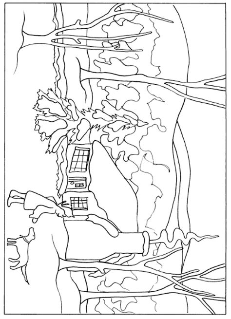 grandma moses coloring pages