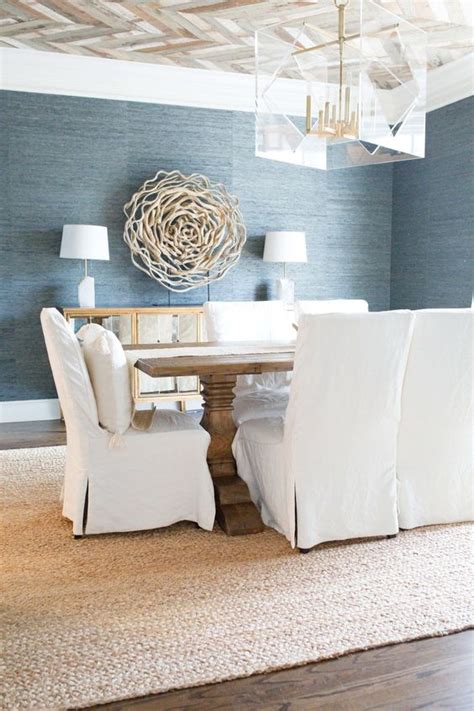grasscloth wallpaper dining room