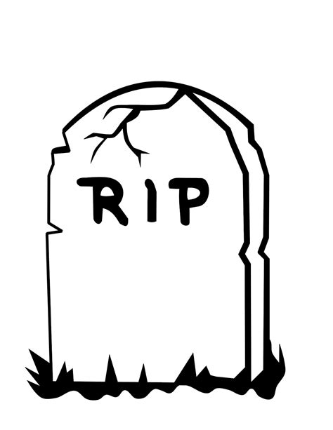 gravestone coloring pages