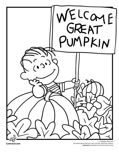 great pumpkin coloring pages