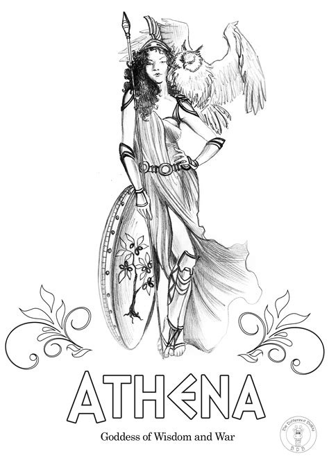 greek gods and goddesses coloring pages