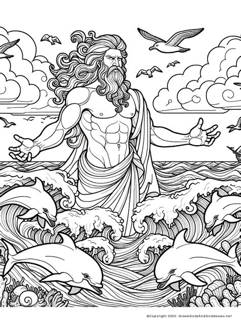 greek myths coloring pages