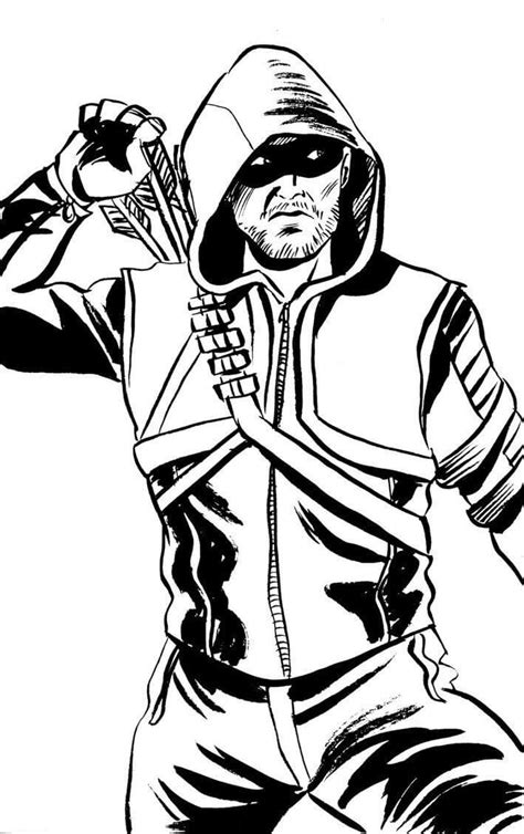 green arrow coloring pages