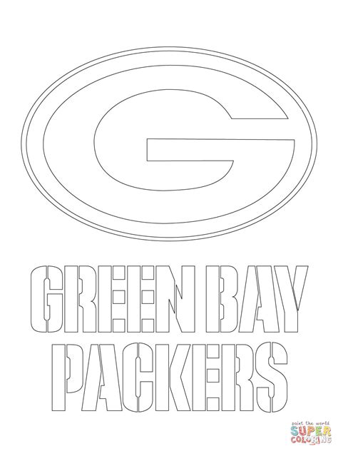 green bay packers coloring pages printable