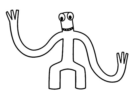 green rainbow friends printable coloring pages