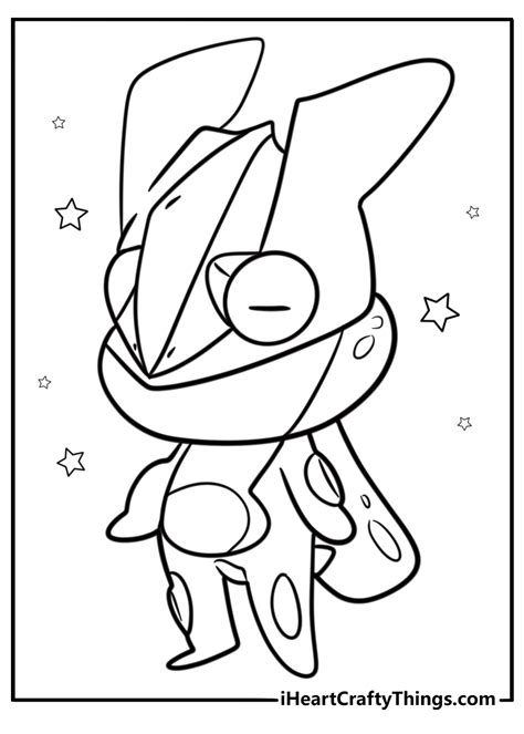 greninja coloring page
