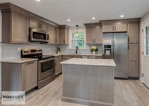 grey stain cabinets