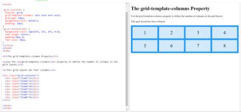 Grid Template Columns