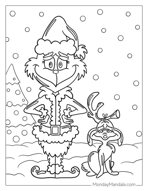 grinch coloring pages pdf