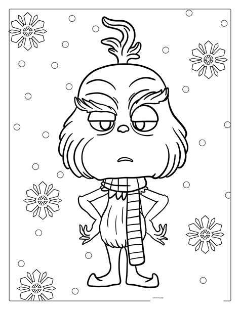 grinch coloring sheet