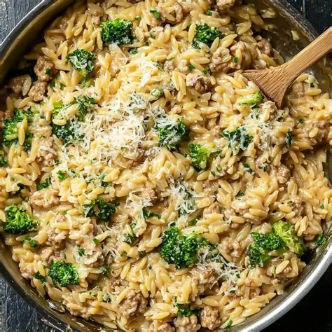 ground turkey orzo