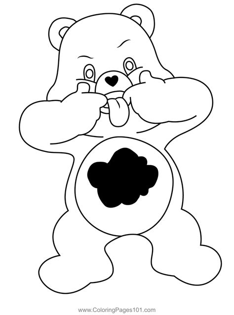 grumpy bear coloring pages