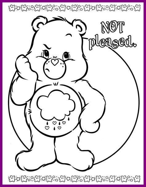 grumpy care bear coloring pages