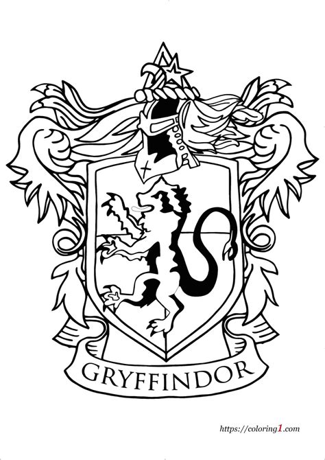 gryffindor coloring pages