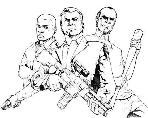 gta coloring pages