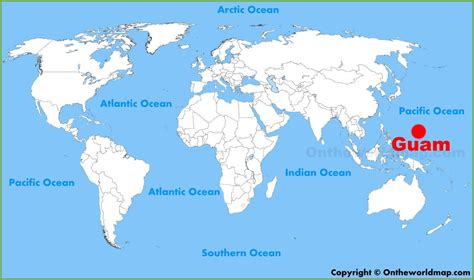 Guam on World Map