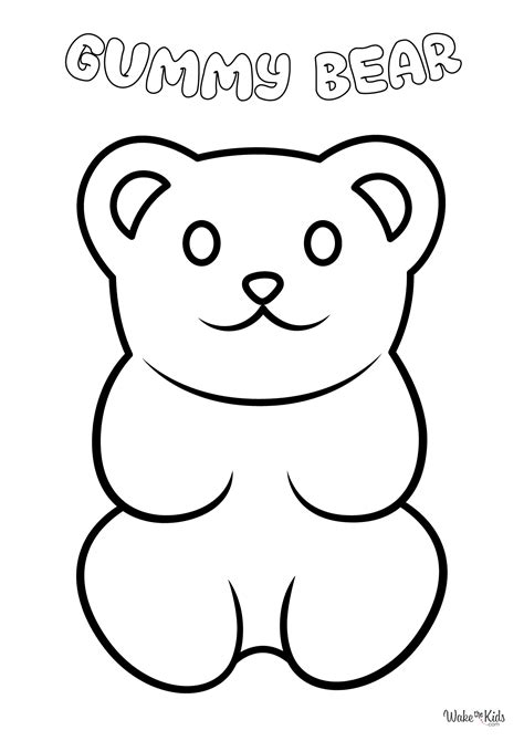 gummy bear coloring sheet