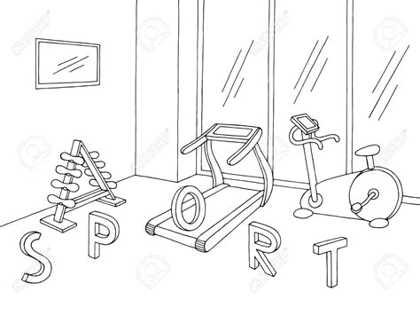 gym coloring pages