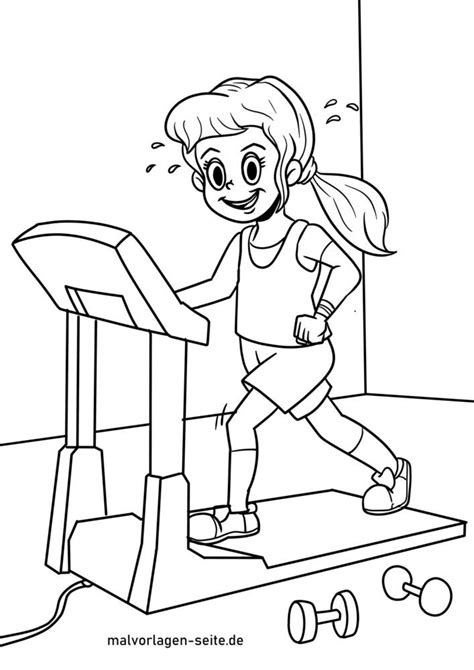 gym coloring pages