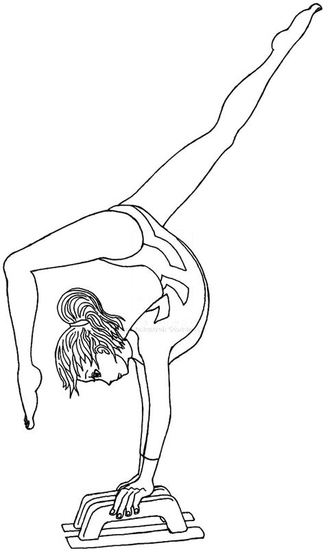 gymnastics coloring pages pdf
