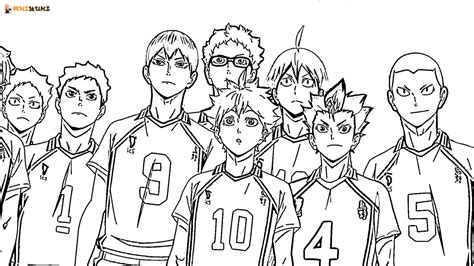 haikyuu coloring pages