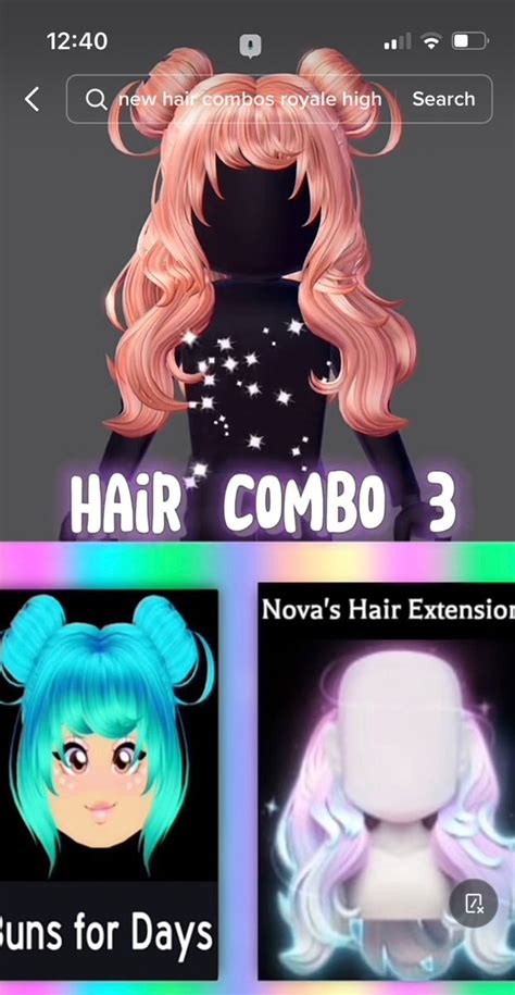 Hair extensions in Royale High