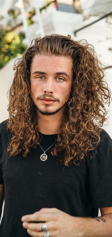 hairstyles for guys with long wavy hair