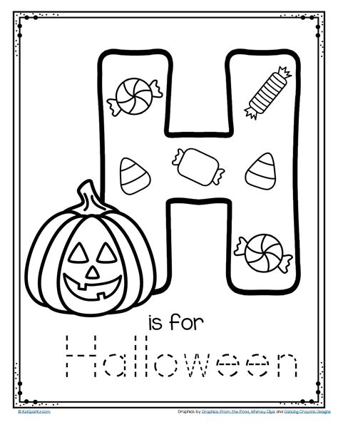 halloween alphabet coloring pages
