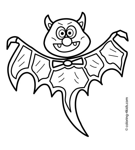 halloween bat coloring pages