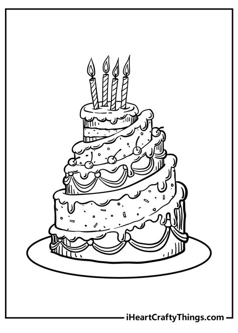halloween cake coloring pages